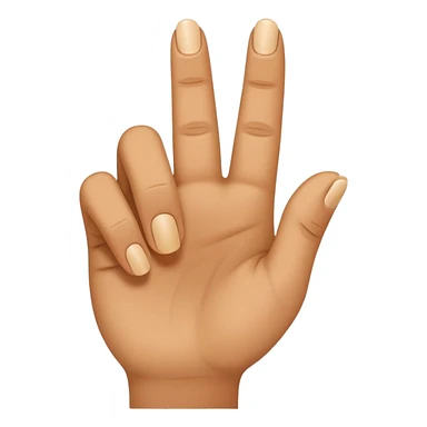 Curved index finger sticker