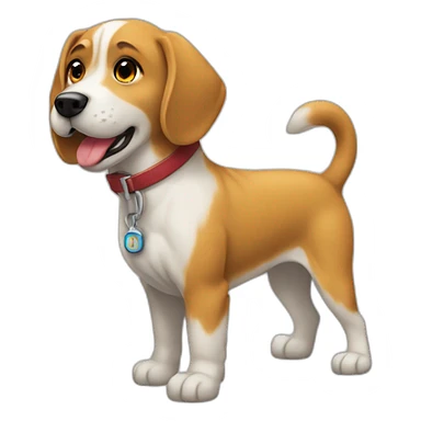 Un chien sûr un avion sticker