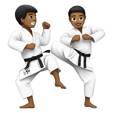 Taekwondo with Korean nation sticker
