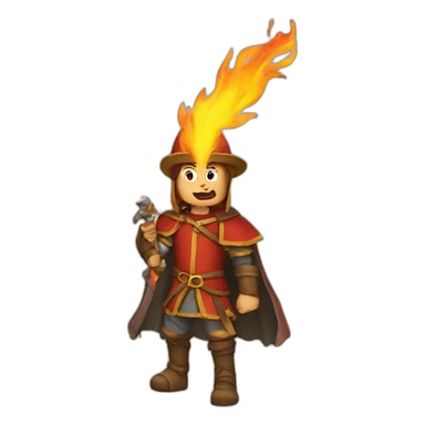 medieval firebreather sticker