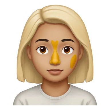 Paint on nose, half body, only nose. sticker