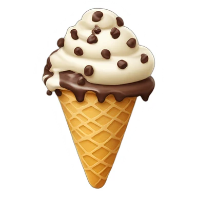 Chocolate chip Ice cream  sticker