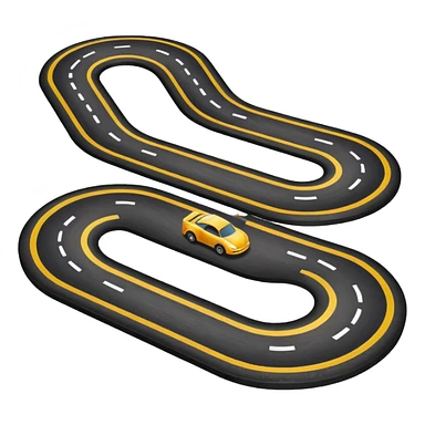 Race track sticker