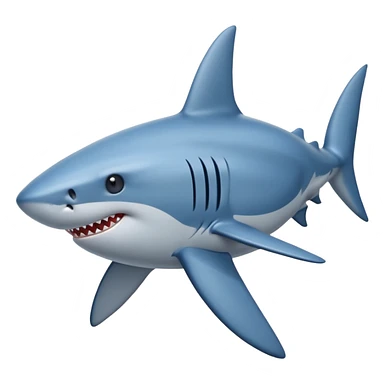 Shark blue sticker