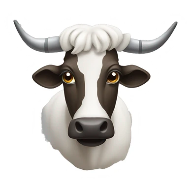 Vaca enferma  sticker