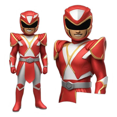 Power Ranger red sticker