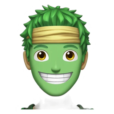 One piece zoro smile sticker