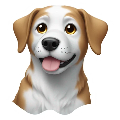 Dog with snow sticker