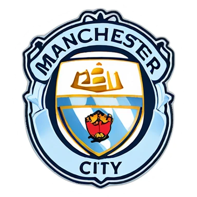 manchester city logo sticker