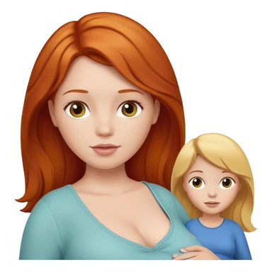 Pregnant redhead, blonde and brunette sticker