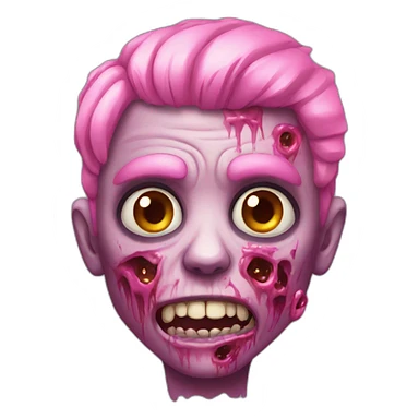 Zombie pink sticker