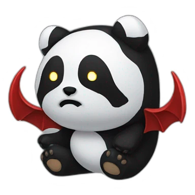 Monokuma with devil horns sticker