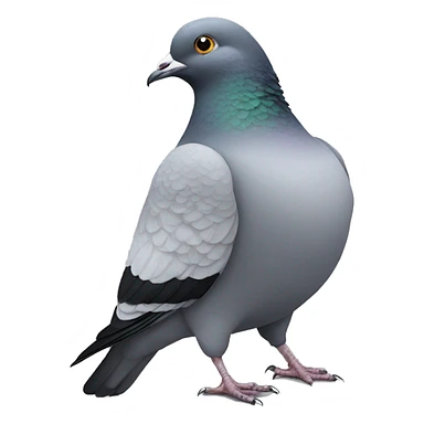 Fat pigeon  sticker