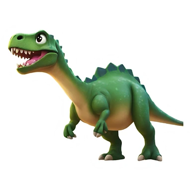 Dinosaur on the beach sticker