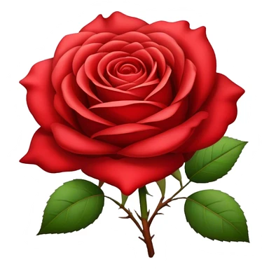 rose of Rustic Red color  sticker