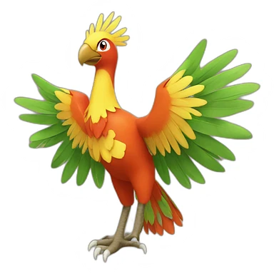 Ho-Oh pokemon sticker