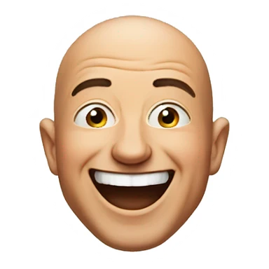 jeff bezos head thrown back in laughter sticker
