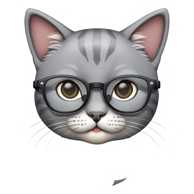котик в очках sticker
