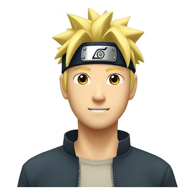 Naruto blond hair sticker