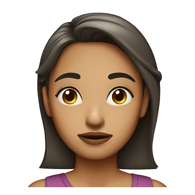Woman giving side eye expression  sticker