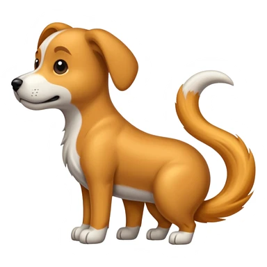 
dog's iron tail sticker