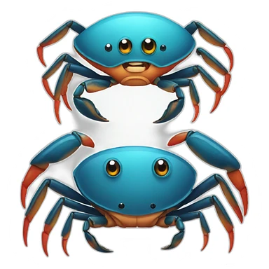 funny crab sticker