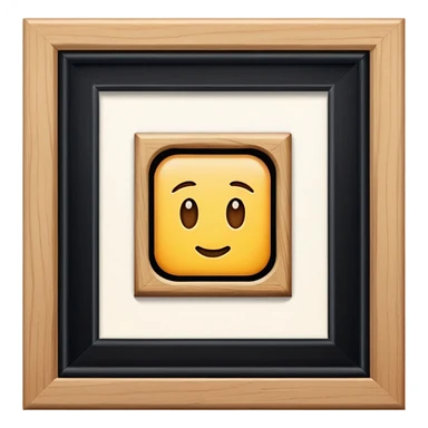 a printed photo frame next to it sticker