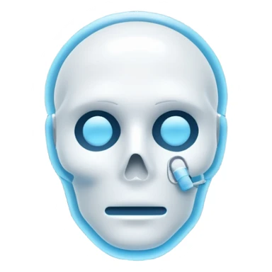 3D render of Chalk Outline, forensic investigation aesthetic, sterile clinical lighting, cool blue undertones, sharp high-contrast details, professional clean look. sticker