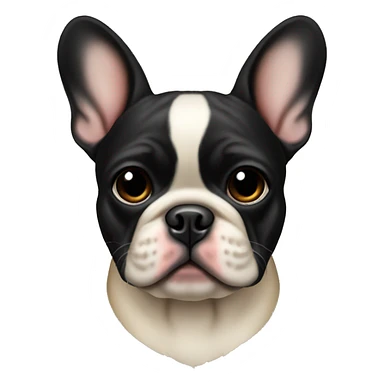 black masked fawn french bulldog  sticker