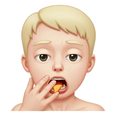 person choking themselves  sticker