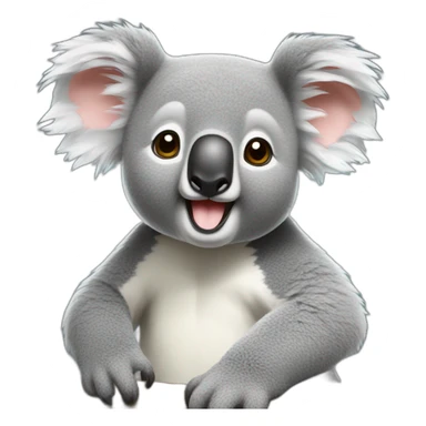 Koala qui fait caca sticker