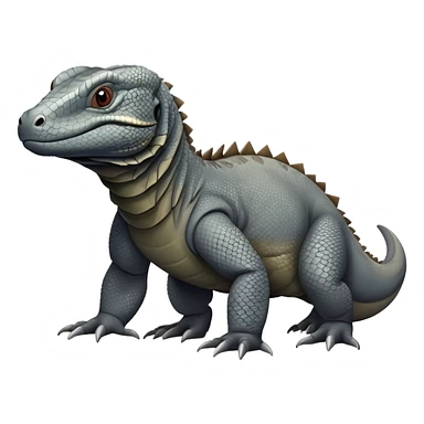 Komodo dragon grey  sticker
