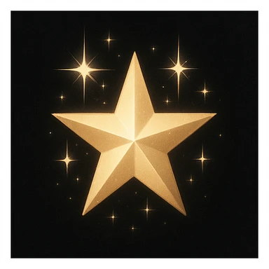 small star, glamorous and stylish sticker