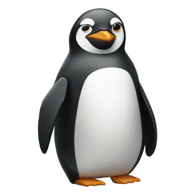 Penguin wearing a hoodie sticker