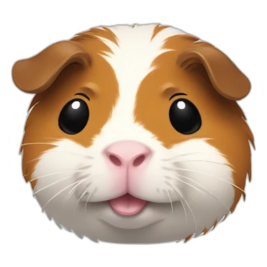 Guinea pig emoji emotions set of 6 sticker
