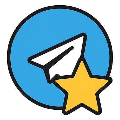 Telegram logo combined with IGstar logo sticker