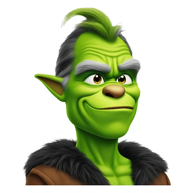 henry cavill as grinch sticker