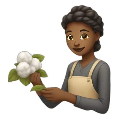African American picking cotton sticker