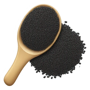 Black sesame seeds sticker