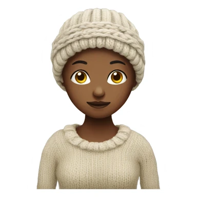 Knitring girl sticker