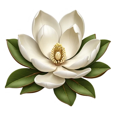 a magnolia bloom sticker