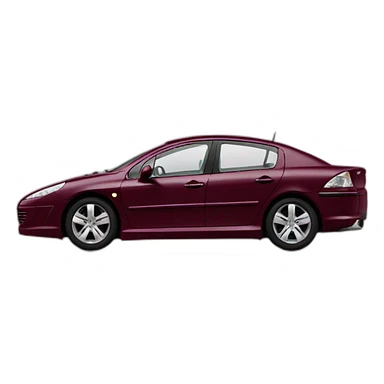 Peugeot 407 couleur bordeaux sticker