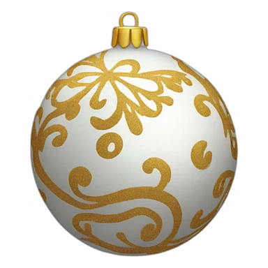 christmas ball decorated sticker