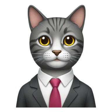 business-cat sticker