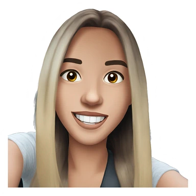 smiling girl in car selfie pretty sticker