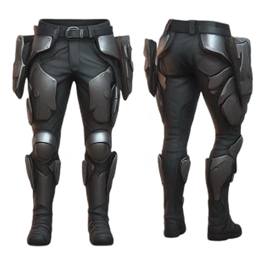 futuristic crimsom armored pants sticker