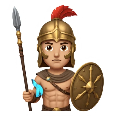 ancient Greek warrior sticker