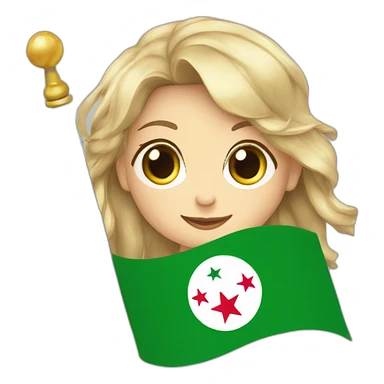 Algeria flag ￼ sticker