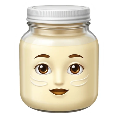 hair mask in a jar sticker