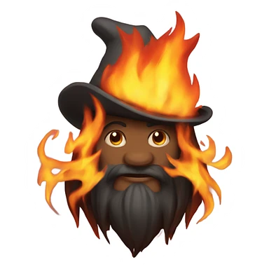 Fire magic sticker